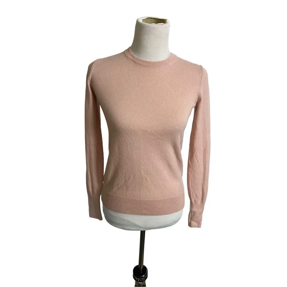 Everlane Womens Sweater Pink Pullover 100% Cashmere Crewneck size XS
